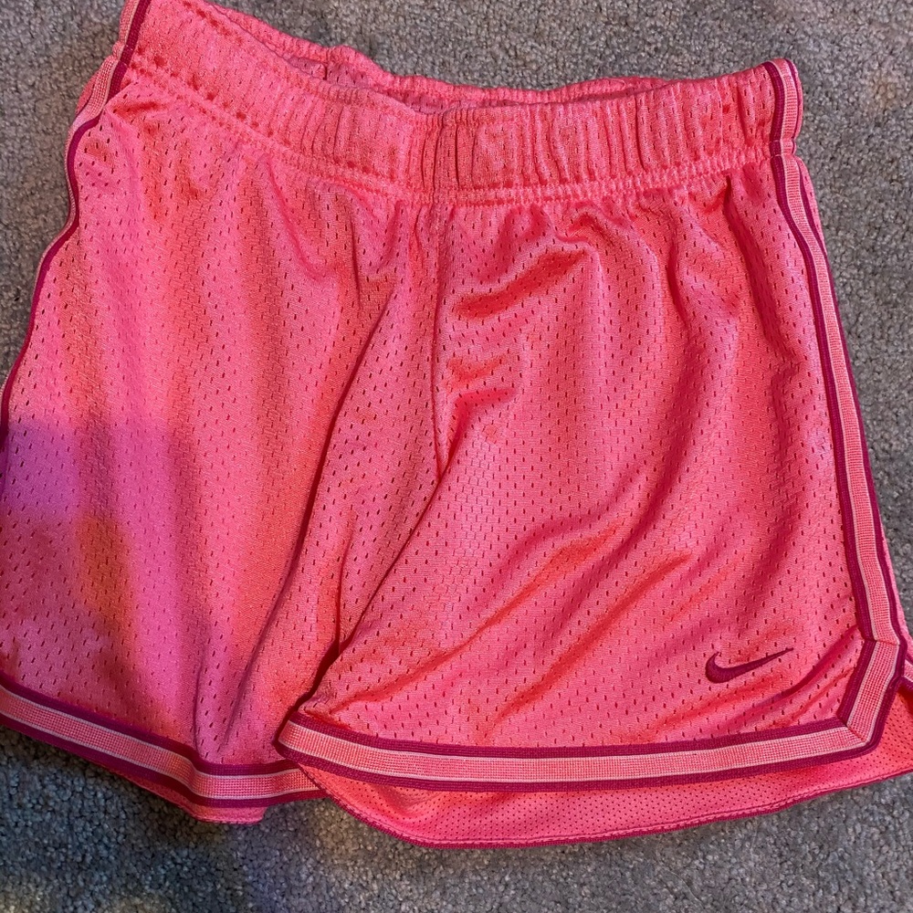 Pink nike shorts